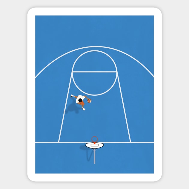 Shoot Hoops | Basketball Artwork Sticker by From Above
